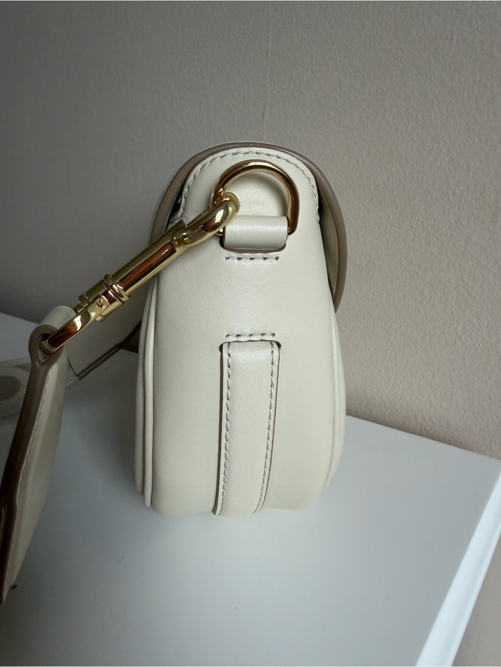 New Marc Jacobs The J Marc Small Saddle Bag Cloud white - Picture 4 of 15